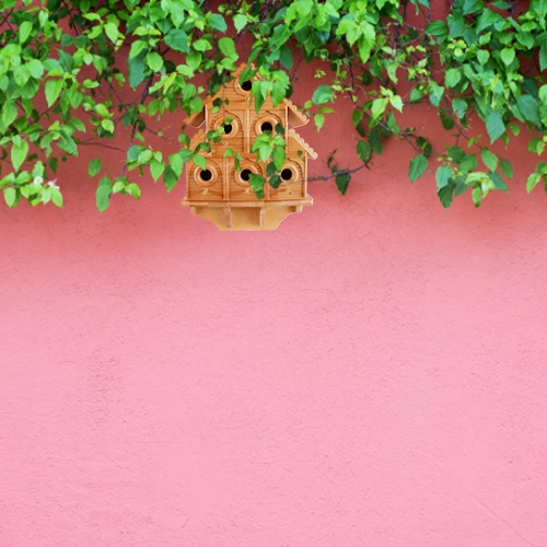 Kayın Ahşap Çok Katlı Kuş Yuvası