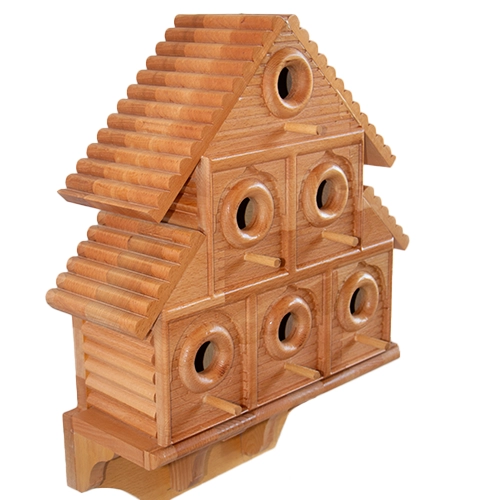 Kayın Ahşap Çok Katlı Kuş Yuvası